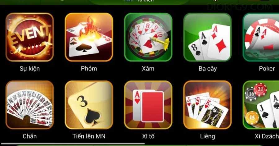 Configurações úteis dentro do app diorpg